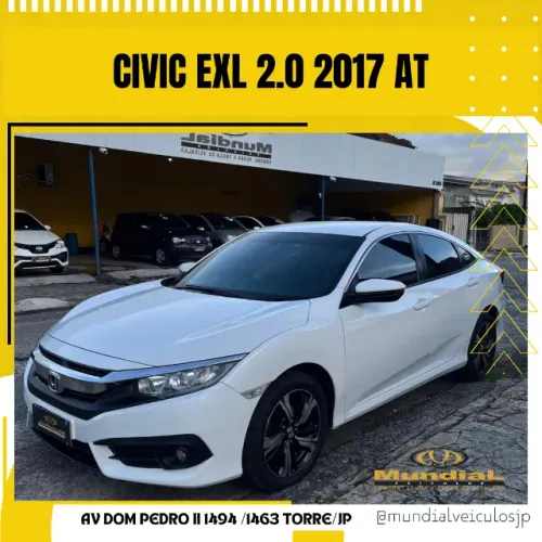 Honda Civic Sedan EXL 2.0 Flex 16V Aut.4p 2017