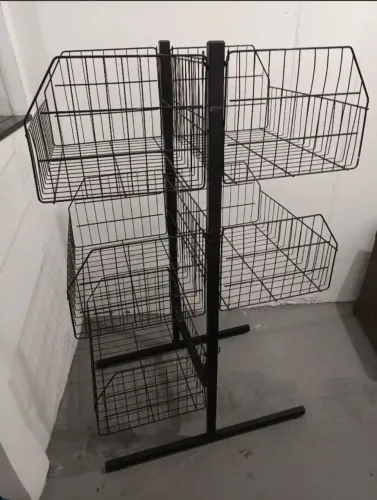 Cesto de Pé metálico- 6 gandulas