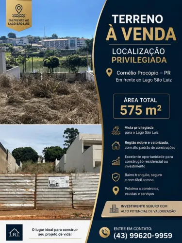 Vende-se Terreno Lago São Luiz