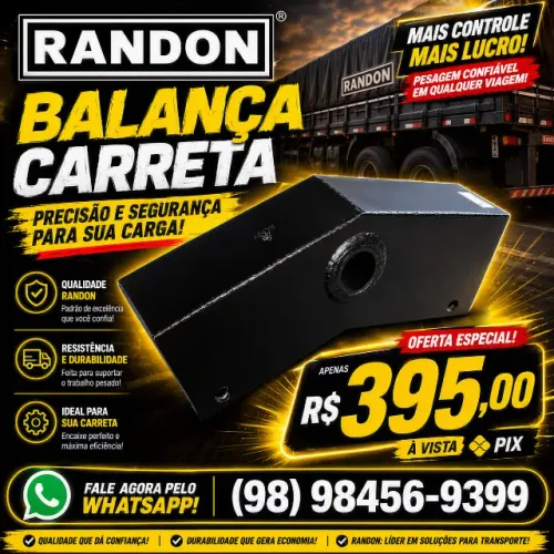 Balança Asa Delta para Carreta Randon Pino 50mm Reforçada