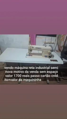 Vende uma máquina de custura industrial reta