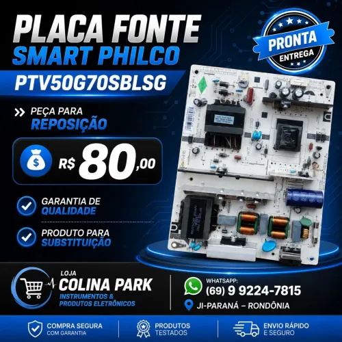 Placa Fonte Smart Philco PTV50G70SBLSG