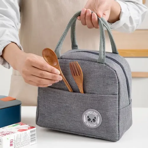 Promoção Bolsa Térmica Portátil Marmita Cinza