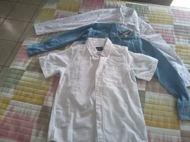 Camisas infantil masculino tamanho 8