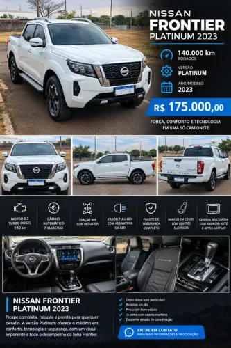 Nissan Frontier Plati. CD 2.3 Bi-TB Dies.aut. 2023