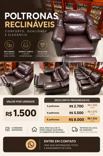 POLTRONAS RECLINÁVEIS DE CINEMA