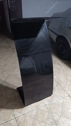 Púlpito acrílico preto 