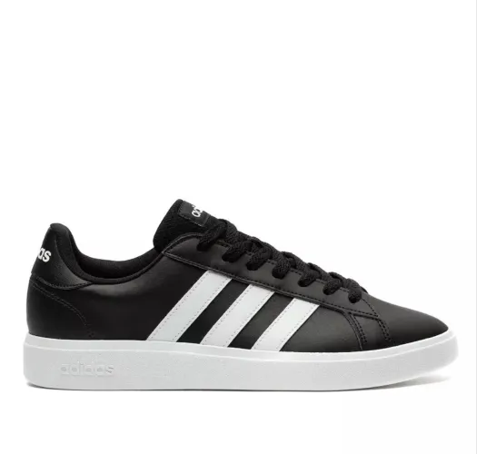 Tênis Adidas Grand Court Base 2.0 Masculino - Preto e Branco - 41