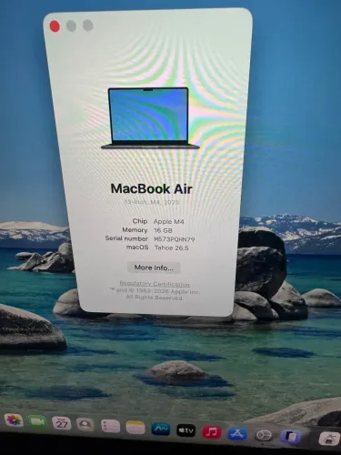 MacBook Air M4 2025 16GB Garantia de 1 ano apple completo
