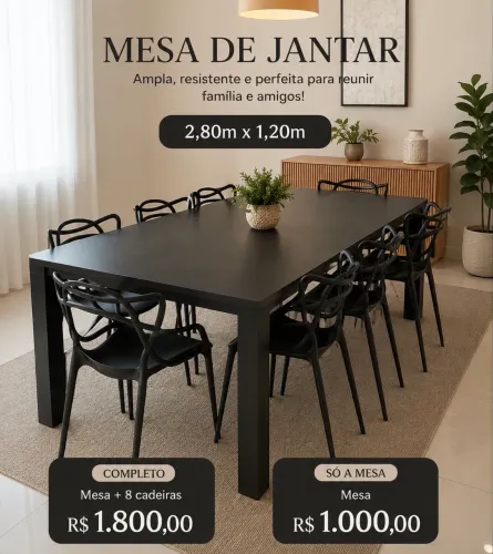 mesa para 10 cadeiras