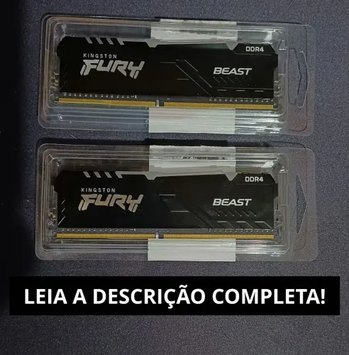 Kit Memória RAM Kingston Fury RGB 16GB (2x8GB) DDR4 3200MHz