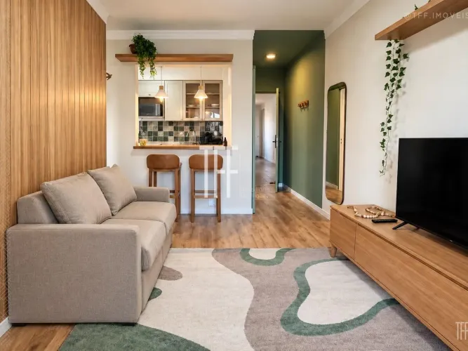 Apartamento mobiliado a venda - locado para investidor - Edifício Plátano - Centro - Campi