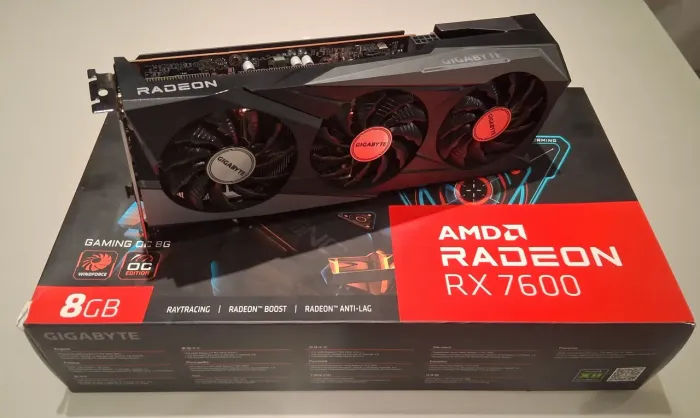 PLACA DE VIDEO RX 7600 8GB NOTA E GARANTIA