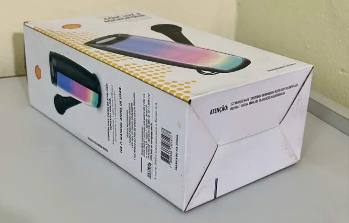 Caixa de Som com microfone SHELL
