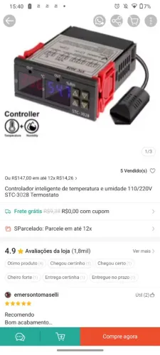 Controlador de temperatura 