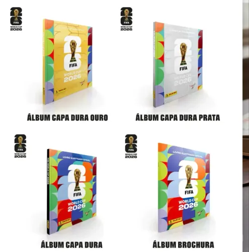 Álbum da Copa do Mundo 2026 Completo com figurinhas da Coca Cola