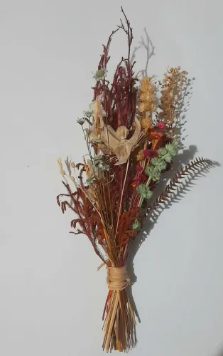 Kit 8 Mini-Buquês de Flores Secas Desidratadas