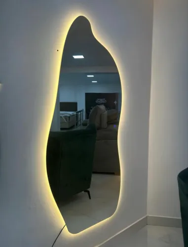 ESPELHO FLAME TOUCH LED REDUNA NOVO 