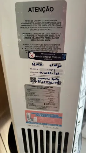 Aquecedor de Água e Gás Rinnai