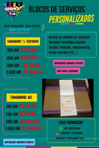 Blocos de Serviços personalizado