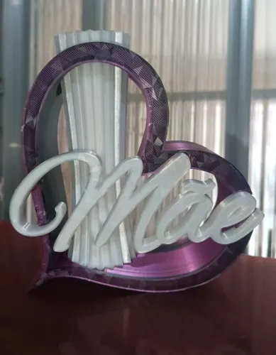 Jarro/vaso de flor para o dia das mães impressão 3D 
