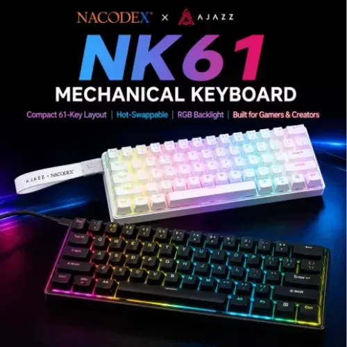 Teclado NOVO Nk61 AJAZZ