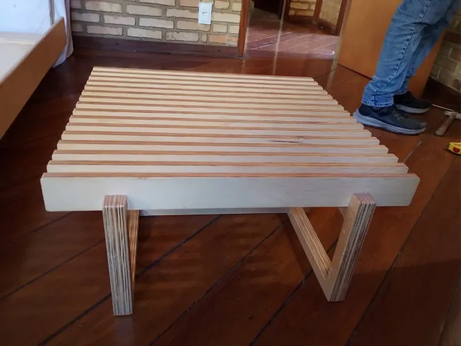 Mesa de Centro Paralela Pequena Natural FITTO + FETICHE