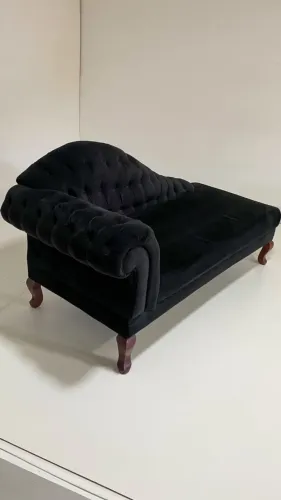 Sofá divã preto 155x85