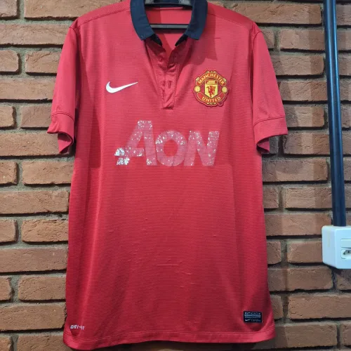 Camisa Manchester United Inglaterra Nike 2013 - sem botões 