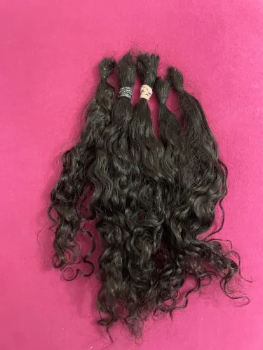 Cabelo brasileiro cacheado humano