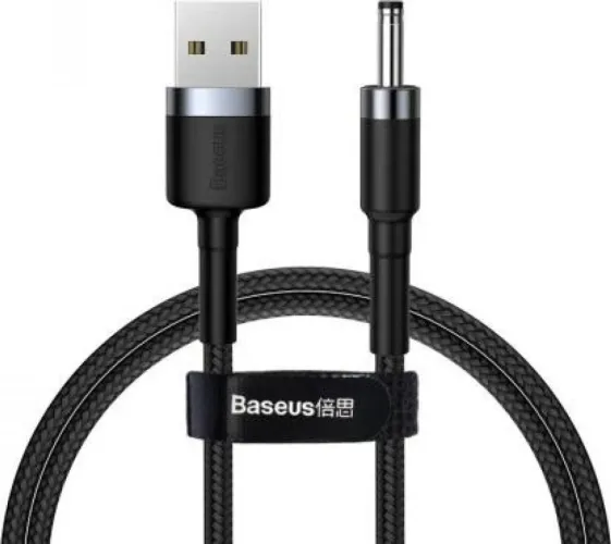  Baseu cabo USB para DC 3.5mm Cafule 2A 1m preto