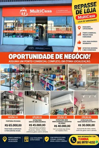 REPASSE LOJA DE VARIEDADES NO EUSÉBIO