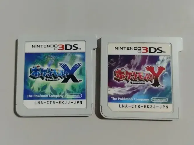 Jogos originais Pokémon x e y para 3ds japonês em ótimo estado