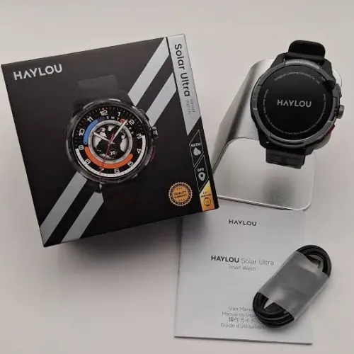 Relógio de Haylou Ultra Preto GPS Integrado Lacrado