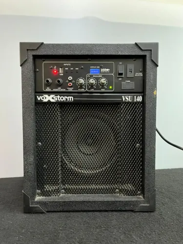 Caixa Multiuso Amplificada 20w Voxstorm Vsu140 Usb Amplificador Violão Guitarra Microfone