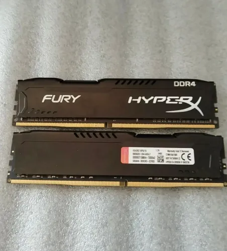 RAM Hyperx 32GB Dual Channel 2x 16GB 3200Mhz Fury sem RGB