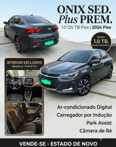 Chevrolet Onix Sedan Plus Premier 1.0 12V TB Flex Aut. 4P 2024