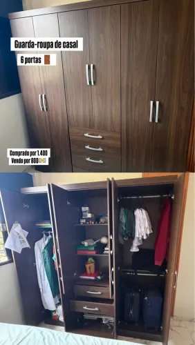 Vendo, guarda roupa de casal , motivos de viagem