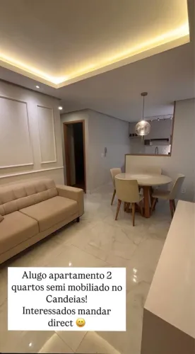 Apartamento semi mobiliado