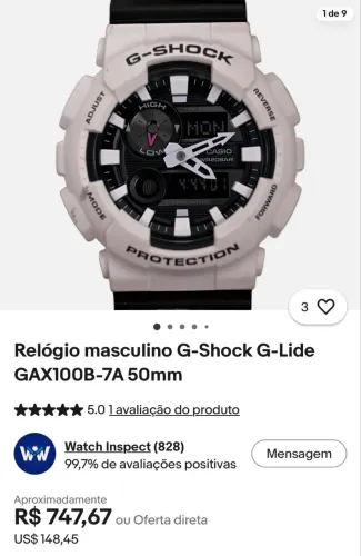 G-SHOCK GAX-100B-7ADR ( Série especial colecionador SANDRO DIAS)
