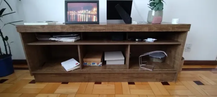 rack móvel para sala em mdf medidas 1,50 x 0,40 x 0,60
