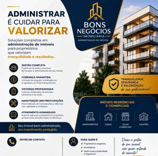 Administração de imóveis.