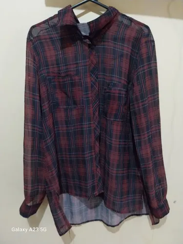 Camisa social quadriculada
