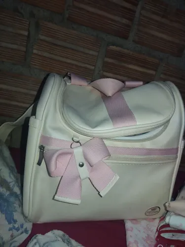Bolsa e roupinha de recém nascido feminino 