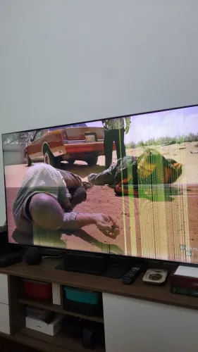 TV Samsung QLED 55" Q80A (2021) - Para Peças / Painel com Defeito