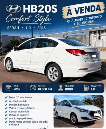 Hyundai HB20S C.plus/c.style1.0 Flex 12V Mec. 4P 2016
