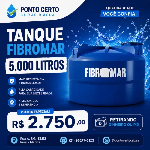 TANQUE 5.000L FIBROMAR
