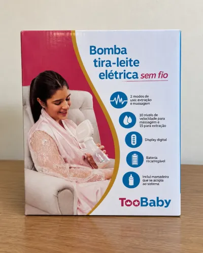 Bomba Tira-Leite Elétrica Sem Fio TooBaby - NOVA, Nunca Usada