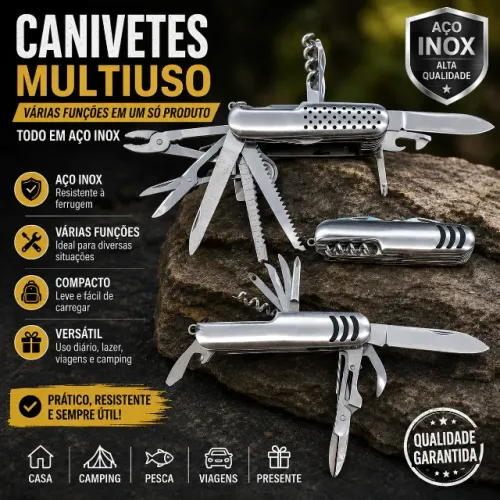 Canivetes multiuso inox 