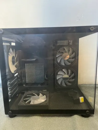 Gabinete Gamer Hayom Aquário Com 4 Cooler Fan Led Rgb